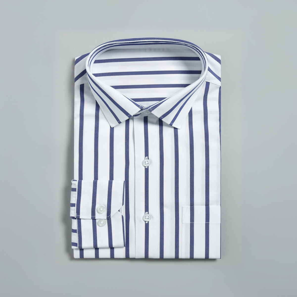 Office Essentials: 3-Pack Premium Cotton Formal Shirts – Tailored Fit, Full Sleeves & Pockets ( FS-163)