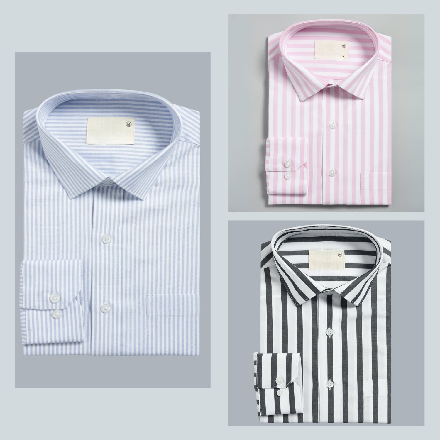 Shirt Happens: 3-Pack Men’s Stylish Formal Shirts – 100% Cotton, Full Sleeves with Pockets (FS-71)