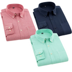 Premium Imported 100% High Quality Cotton Formal Men’s Plain/Solid Shirts| Full/Half Sleeve | With Pocket | (FS-140)