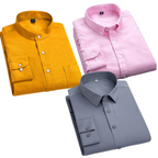 Premium Imported 100% High Quality Cotton Formal Men’s Plain/Solid Shirts| Full/Half Sleeve | With Pocket | (FS-142)