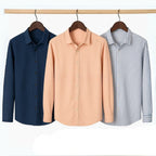 Office Essentials: 3-Pack Premium Cotton Formal Shirts – Tailored Fit, Full Sleeves & Pockets (FS-37 )