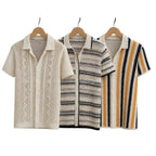 3 Pack Men's Crochet Shirts | Unique Patterns, Ultimate Comfort, Effortless Style| SC-19