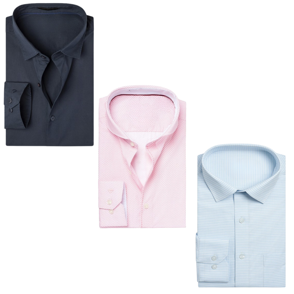 3 Pack Men’s Formal Shirts – Sharp Looks, Great Savings | Perfect Fit for Every Occasion | MS-11