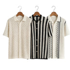 3 Pack Men's Crochet Shirts | Unique Patterns, Ultimate Comfort, Effortless Style| SC-20