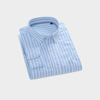 100 % Cotton Full Sleeves Men's Premium Striped Shirts- Pack of 3