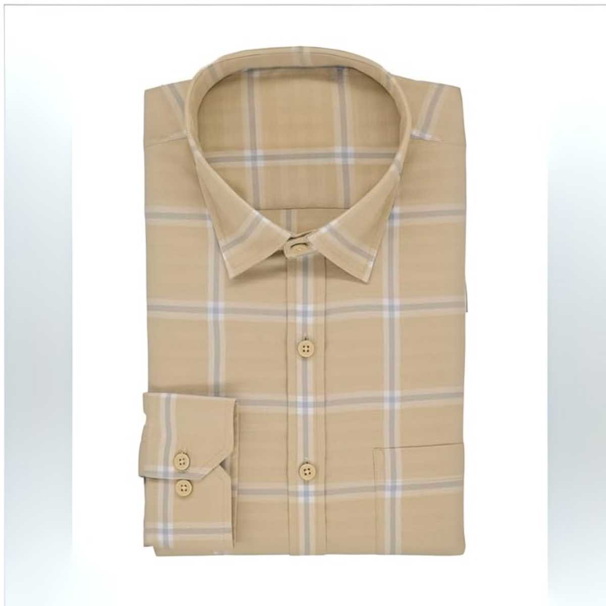 Office Essentials: 3-Pack Premium Cotton Formal Shirts – Tailored Fit, Full Sleeves & Pockets ( FS-165)