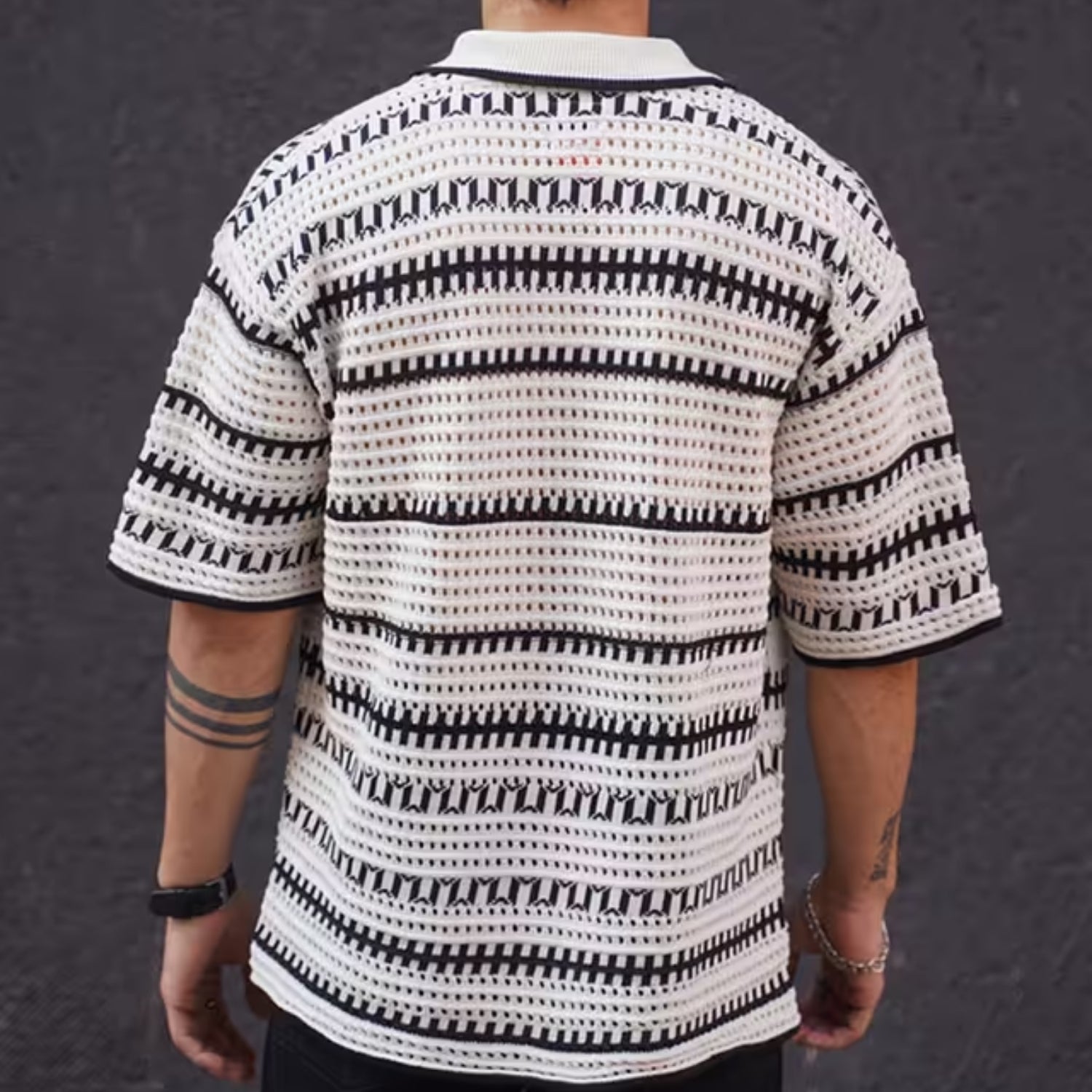 3 Pack Men's Crochet Shirts | Unique Patterns, Ultimate Comfort, Effortless Style| SC-19