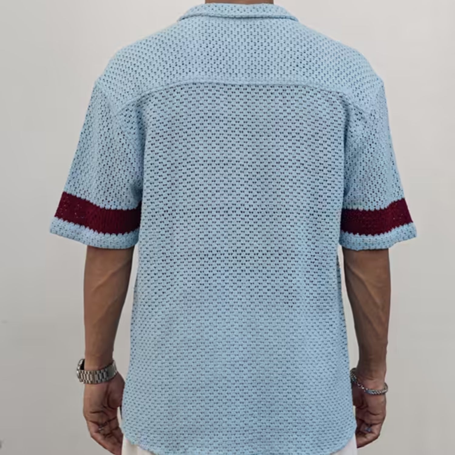 3 Pack Men's Crochet Shirts | Unique Patterns, Ultimate Comfort, Effortless Style| SC-14