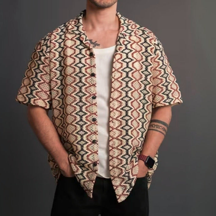 3 Pack Men's Crochet Shirts | Unique Patterns, Ultimate Comfort, Effortless Style| SC-14