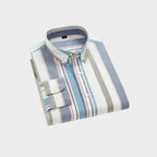 100 % Cotton Full Sleeves Men's Premium Striped Shirts- Pack of 3