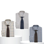 Pack of 3 Check Shirts for Men – Tailored Fit, Full Sleeves & Pockets (CSM-04)