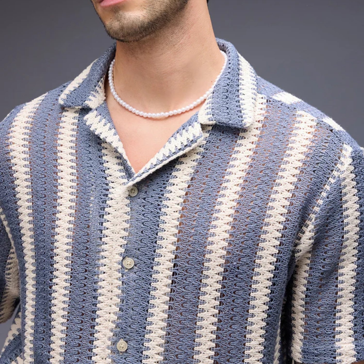 3 Pack Men's Crochet Shirts | Unique Patterns, Ultimate Comfort, Effortless Style| SC-15