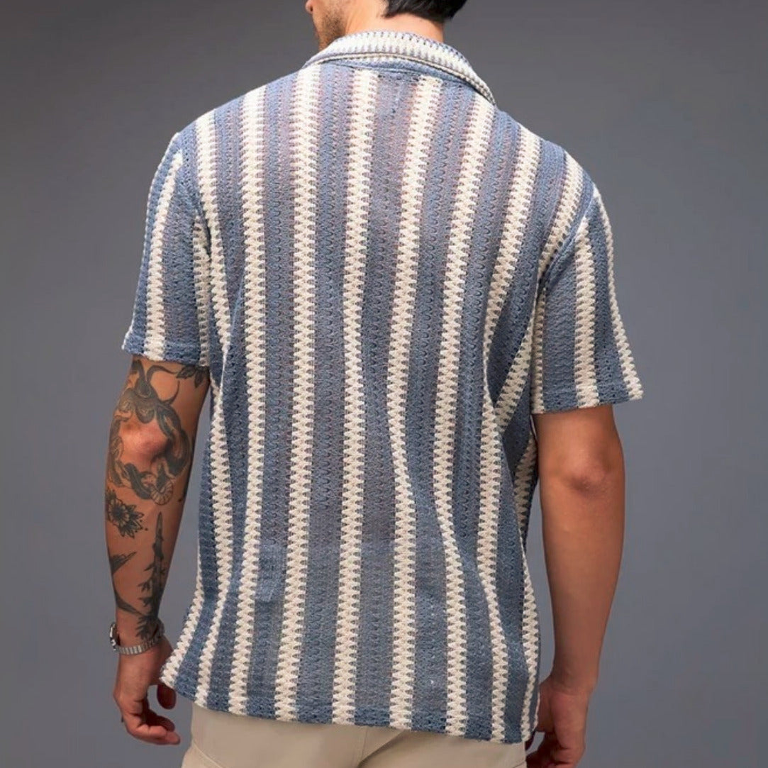 3 Pack Men's Crochet Shirts | Unique Patterns, Ultimate Comfort, Effortless Style| SC-15