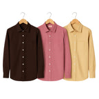 Shirt Happens: 3-Pack Men’s Stylish Formal Shirts – 100% Cotton, Full Sleeves with Pockets (FS-63)