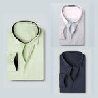 Shirt Happens: 3-Pack Men’s Stylish Formal Shirts – 100% Cotton, Full Sleeves with Pockets (FS-64)