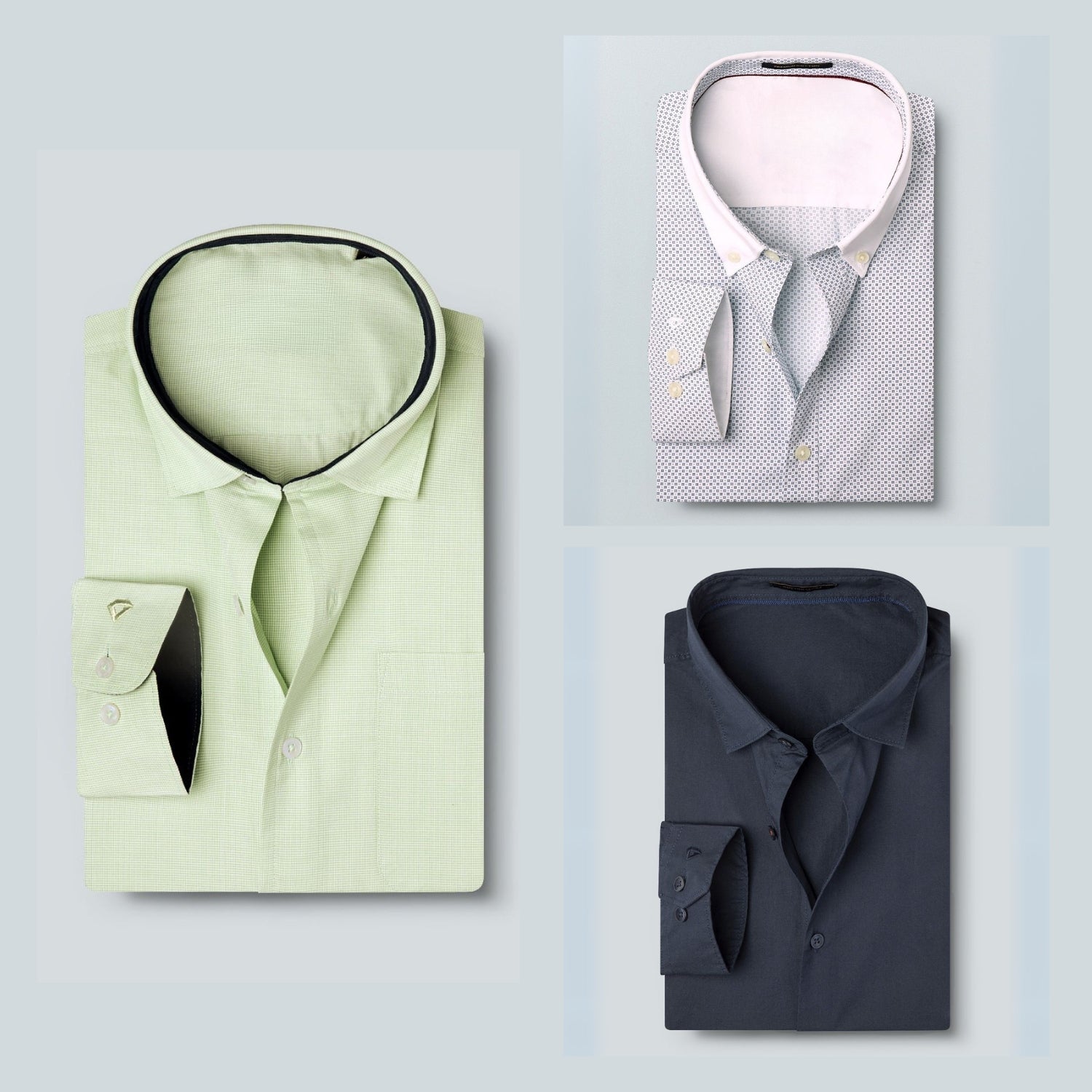 Shirt Happens: 3-Pack Men’s Stylish Formal Shirts – 100% Cotton, Full Sleeves with Pockets (FS-64)