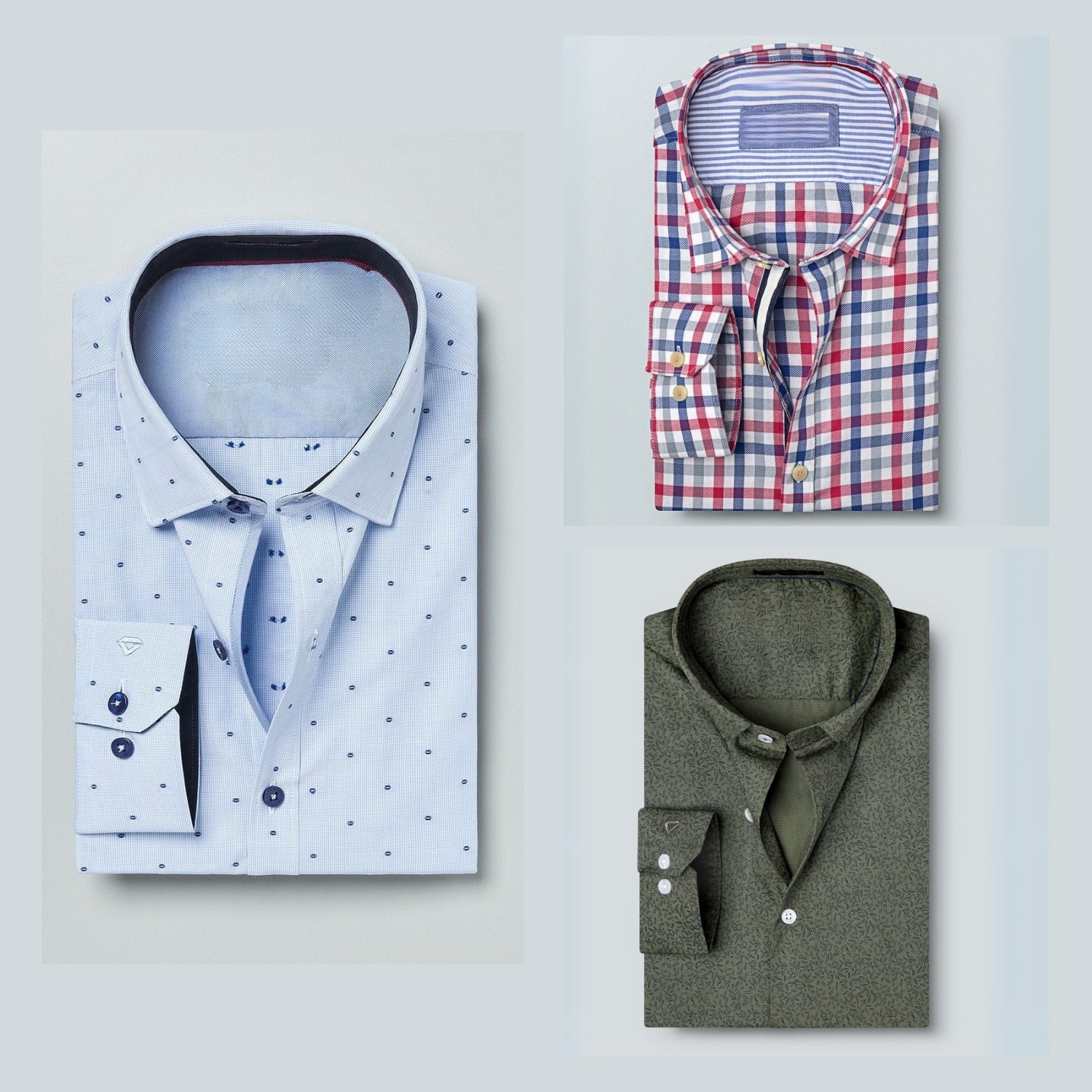 Shirt Happens: 3-Pack Men’s Stylish Formal Shirts – 100% Cotton, Full Sleeves with Pockets (FS-65)