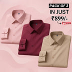 Premium Imported 100% High Quality Cotton Formal Men’s Plain/Solid Shirts| Full/Half Sleeve | With Pocket |  (FS-145)