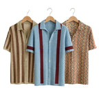 3 Pack Men's Crochet Shirts | Unique Patterns, Ultimate Comfort, Effortless Style| SC-14