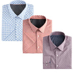 Office Essentials: 3-Pack Premium Cotton Formal Shirts – Tailored Fit, Full Sleeves & Pockets (FS-35 )