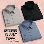 Premium Imported 100% High Quality Cotton Formal Men’s Plain/Solid Shirts| Full/Half Sleeve | With Pocket |  (FS-146)